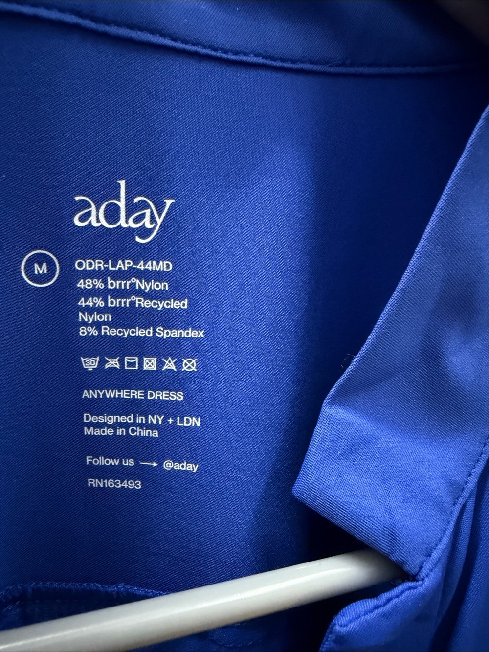 ADAY Anywhere Shirt Dress Lapis Blue - Picture 4 of 5